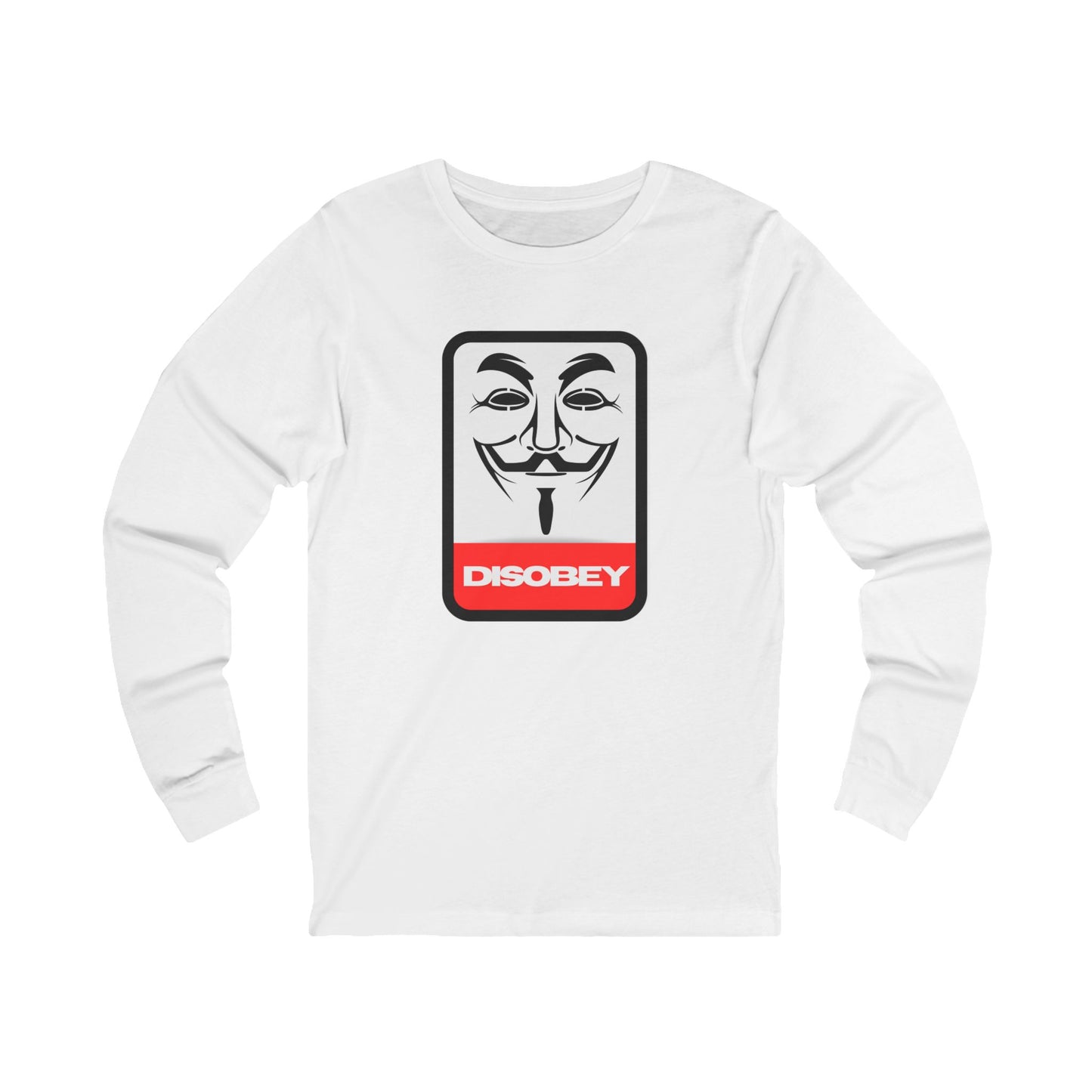 Disobey Guy Fawkes Mask Long Sleeve Tee