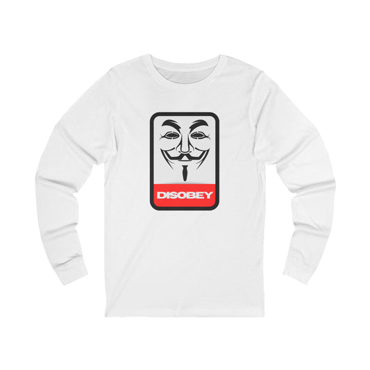Disobey Guy Fawkes Mask Long Sleeve Tee