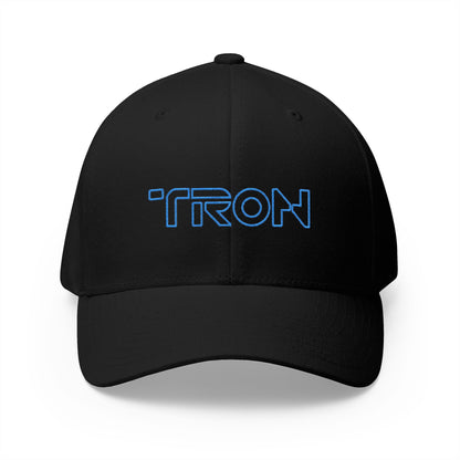 TRON Retro Neon Embroidered Fitted Cap