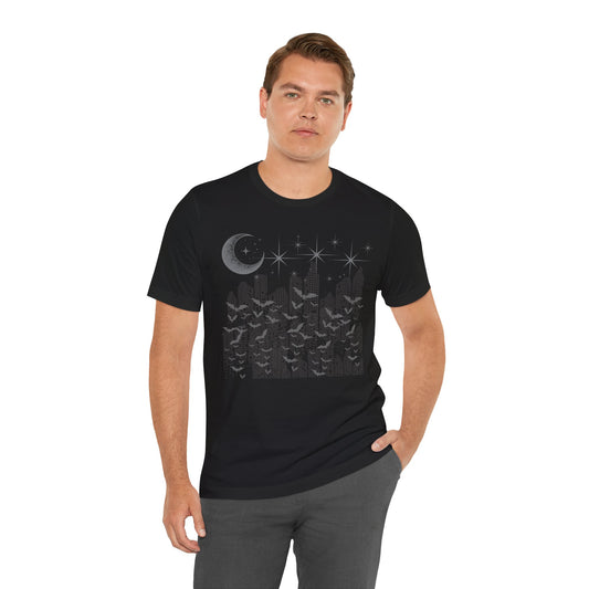 Bat Filled Sky Graphic Tee