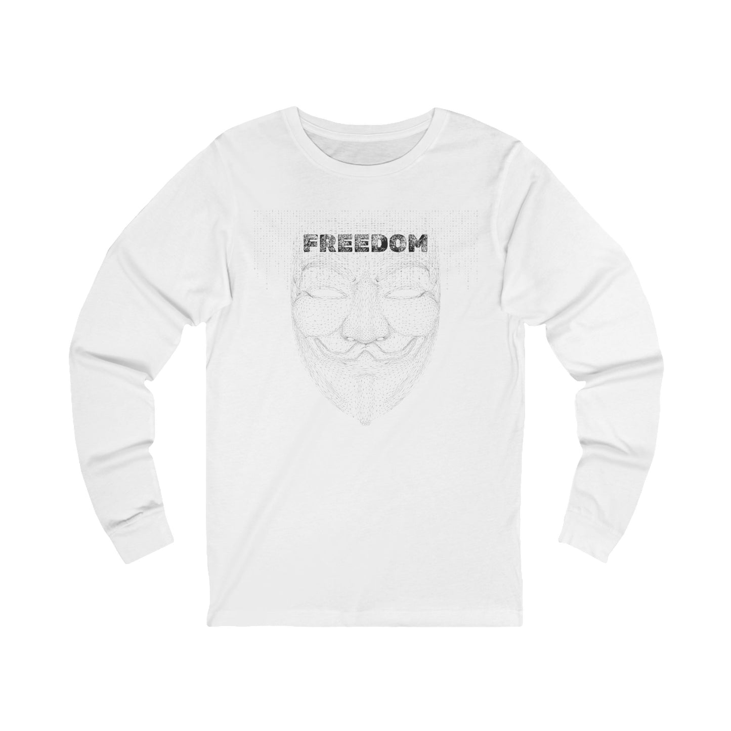 Hacker Fawkes Long Sleeve Graphic Tee