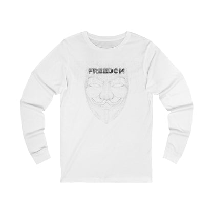Hacker Fawkes Long Sleeve Graphic Tee