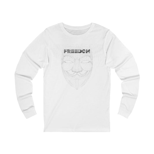 Hacker Fawkes Long Sleeve Graphic Tee