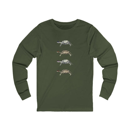 Turtle Anatomy Long Sleeve Graphic Tee