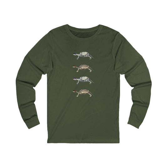 Turtle Anatomy Long Sleeve Graphic Tee