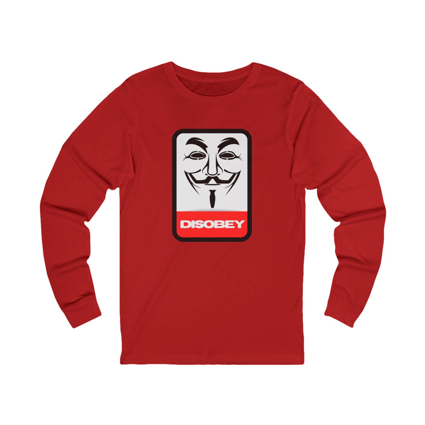 Disobey Guy Fawkes Mask Long Sleeve Tee