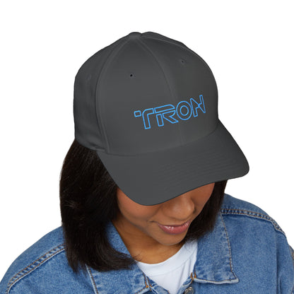 TRON Retro Neon Embroidered Fitted Cap