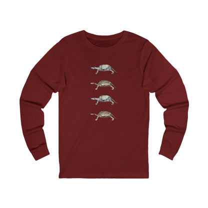 Turtle Anatomy Long Sleeve Graphic Tee