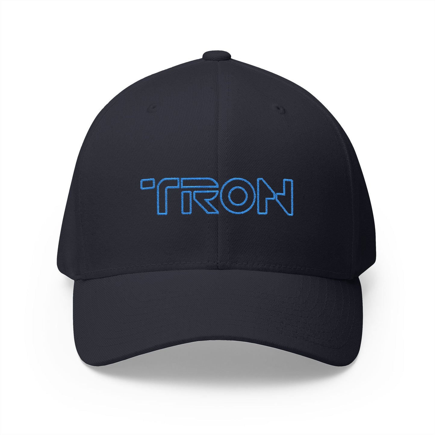 TRON Retro Neon Embroidered Fitted Cap