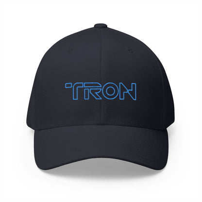 TRON Retro Neon Embroidered Fitted Cap