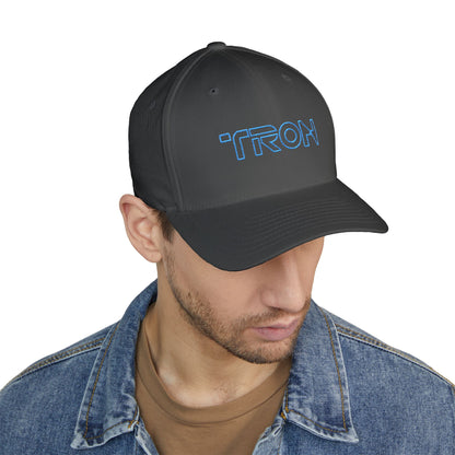 TRON Retro Neon Embroidered Fitted Cap