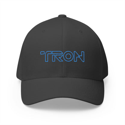 TRON Retro Neon Embroidered Fitted Cap